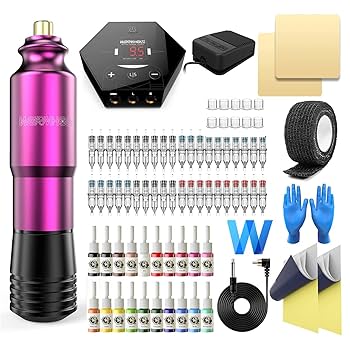 Amazon.com: Wormhole Tattoo Kit Rotary Tattoo Machine Kit